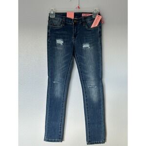 NWT BlankNYC Super Skinny The‎ Mini Mercer Denim Jeans Girls Size 8. Dark Wash